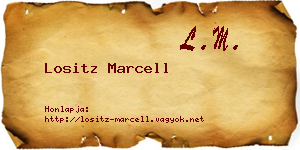 Lositz Marcell névjegykártya